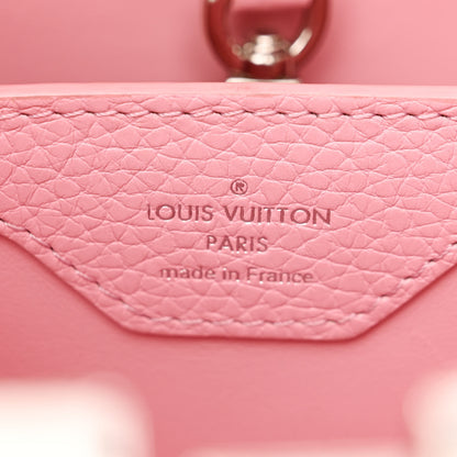 Louis Vuitton Sequins Metallic Taurillon Capucines BB Pink 6 of 13
