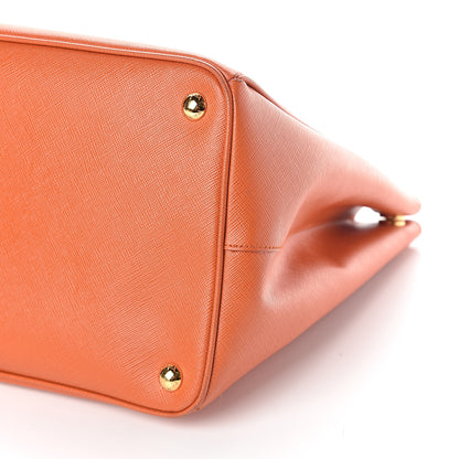 Prada Saffiano Lux Large Tote Papaya 7 of 8