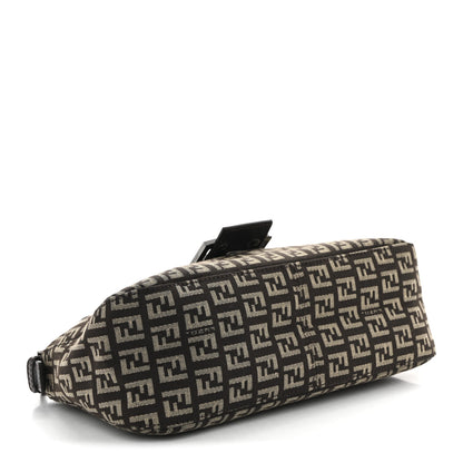 Fendi Zucchino Vitello Baguette Mogano Panna Bruciato 4 of 14