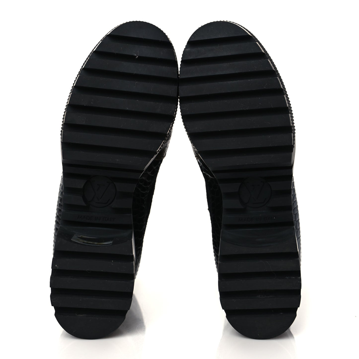 Suede Calfskin Monogram Laureate Platform Desert Boots 35 Black