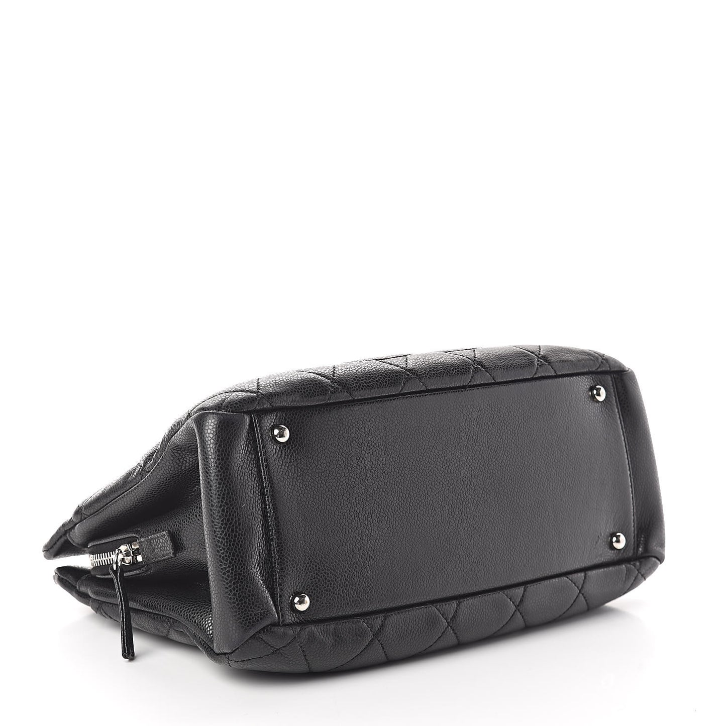 Caviar Quilted Timeless CC Soft Tote Black