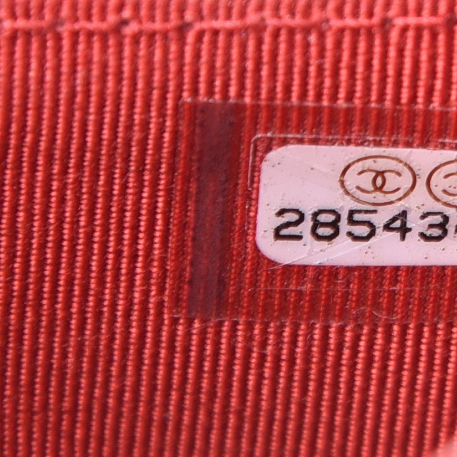 Chanel Caviar Quilted CC Zip Card Holder Red 6 of 7
