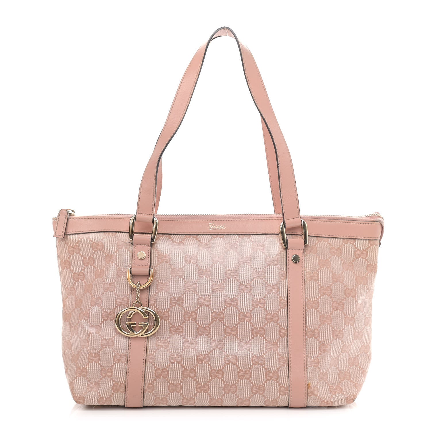 Gucci Crystal Monogram Medium Abbey Tote Blush 1 of 25