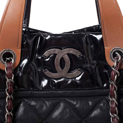 Chanel Iridescent Calfskin Small In The Mix Tote Navy 7 of 11