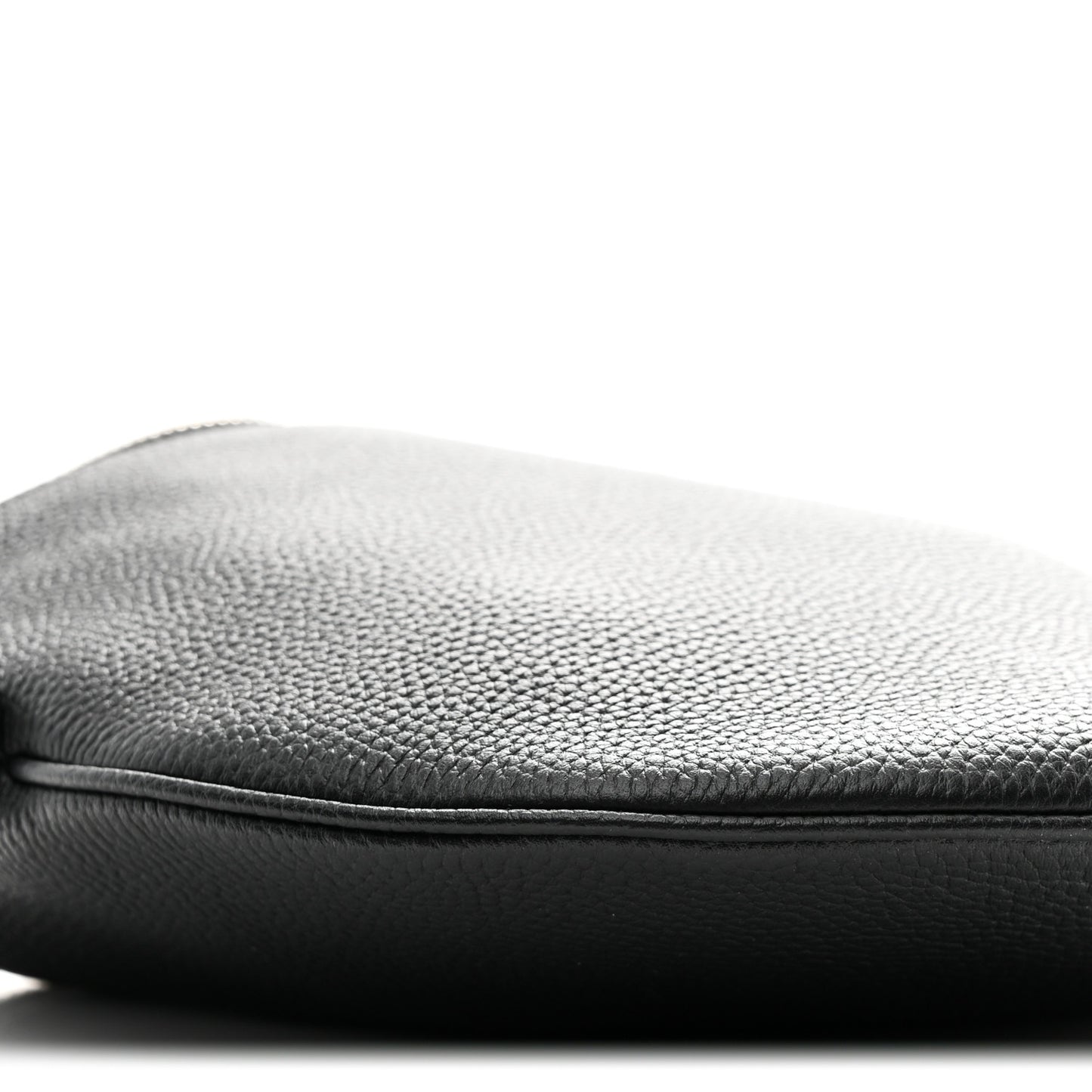 Pebbled Calfskin Mini B Shoudler Bag Black