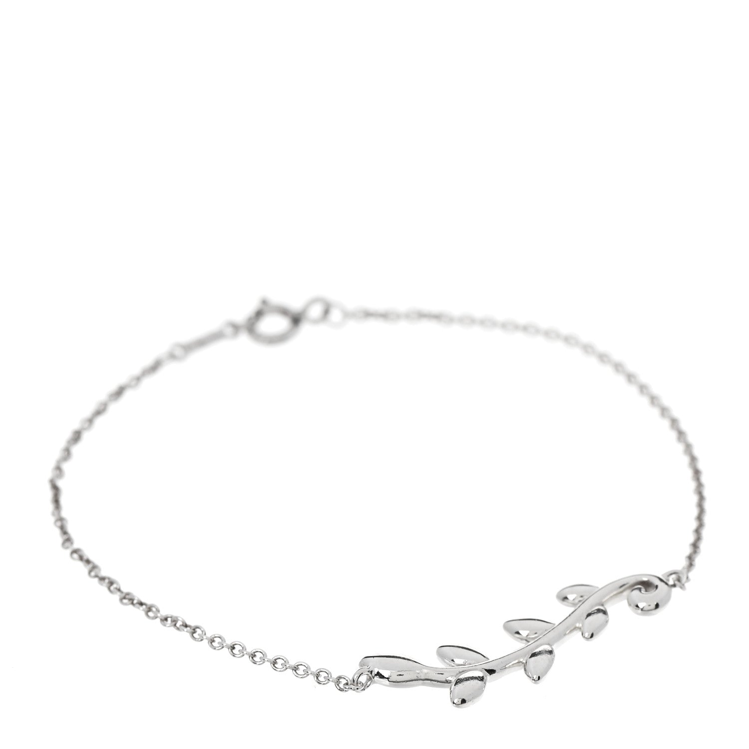 Tiffany Sterling Silver Paloma Picasso Olive Leaf Vine Bracelet 1 of 4