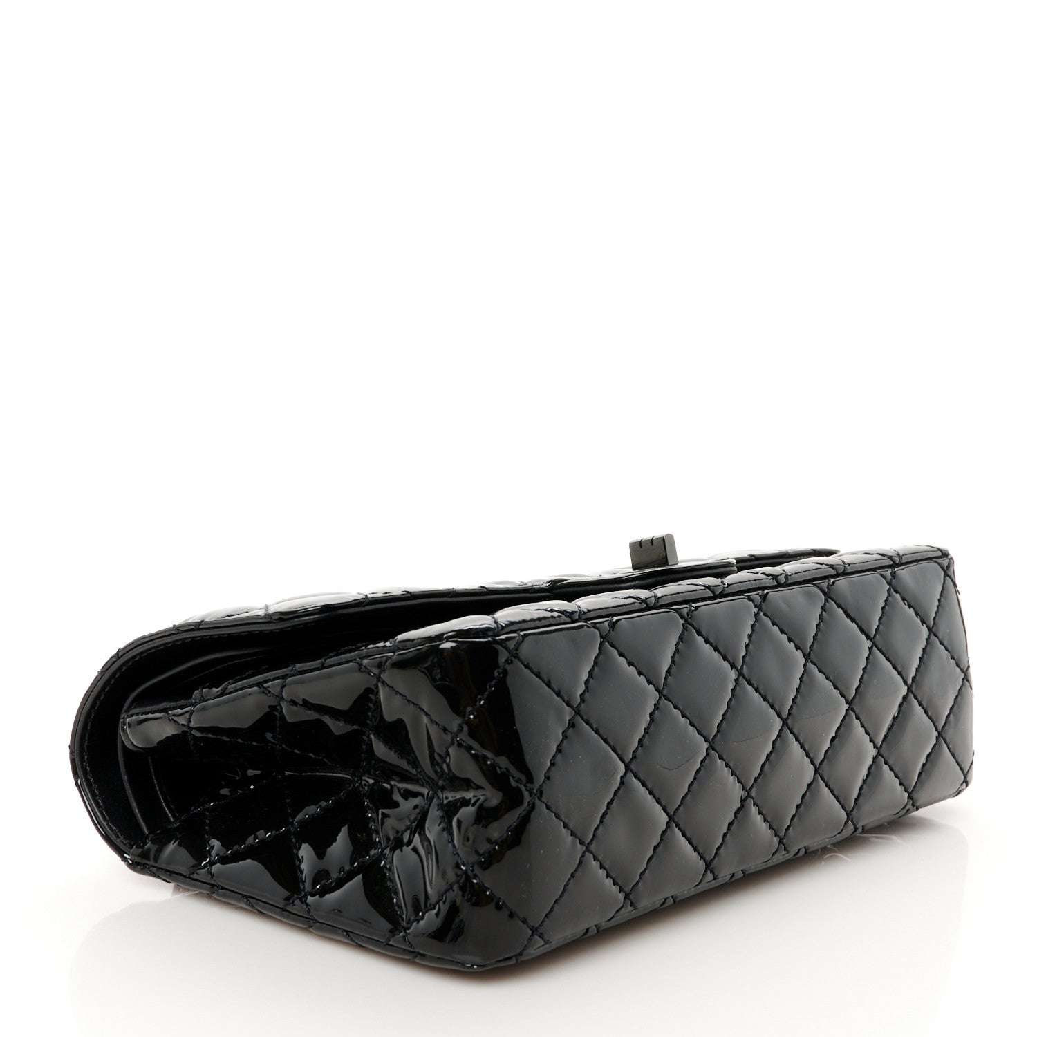 Chanel Patent Calfskin Quilted 2.55 Reissue 225 Flap So Black 4 of 11