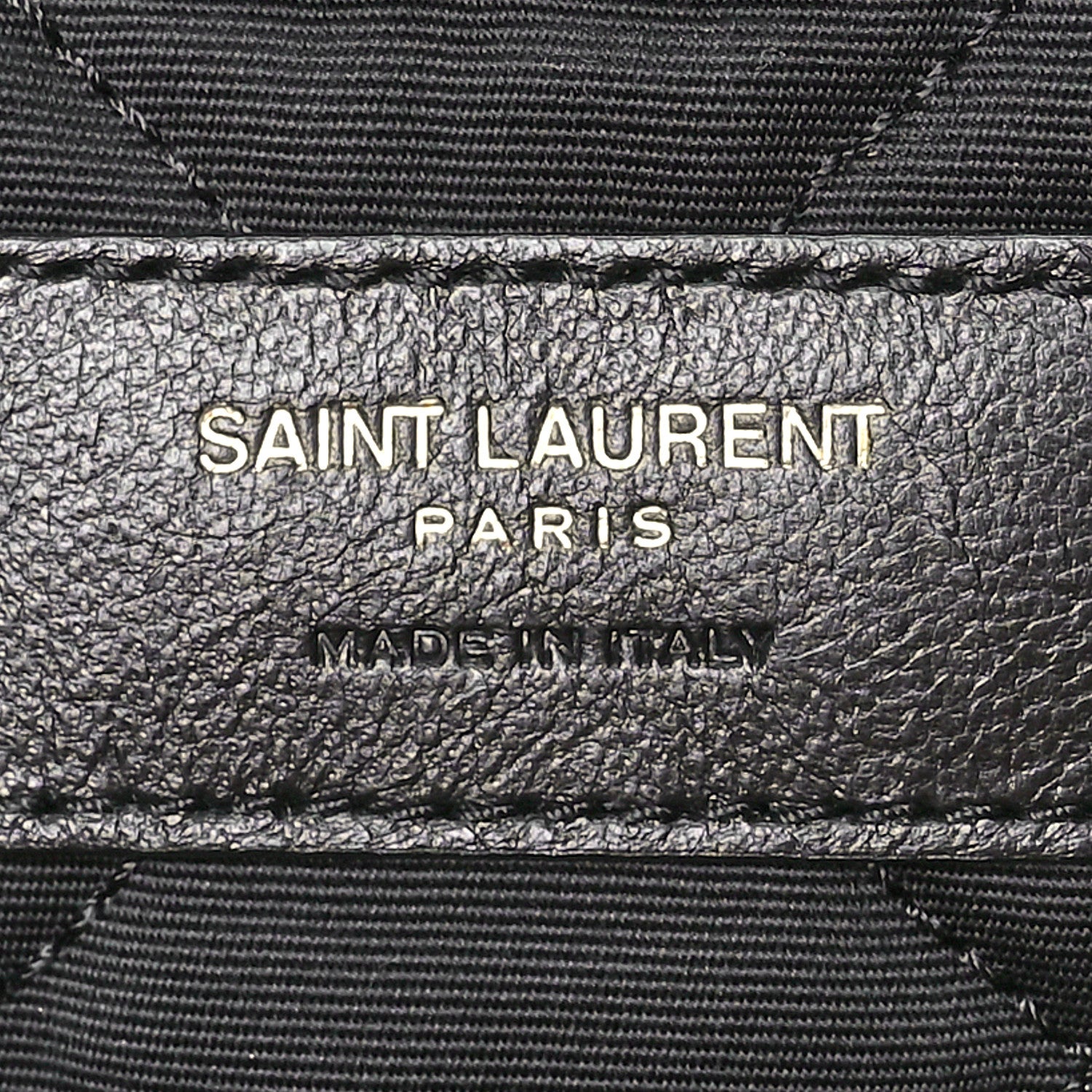 Saint Laurent Calfskin Quilted ES Giant Travel Bag Black 6 of 11