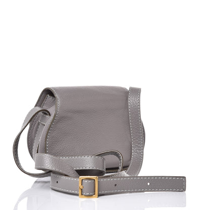 Chloe Calfskin Mini Marcie Round Crossbody Bag Cashmere Grey 3 of 7
