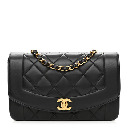 Chanel Lambskin Quilted Small Single Flap Black 1 of 11