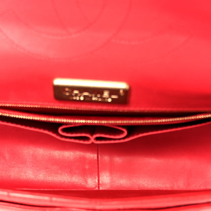 Chanel Alligator Jumbo Double Flap Red 5 of 11