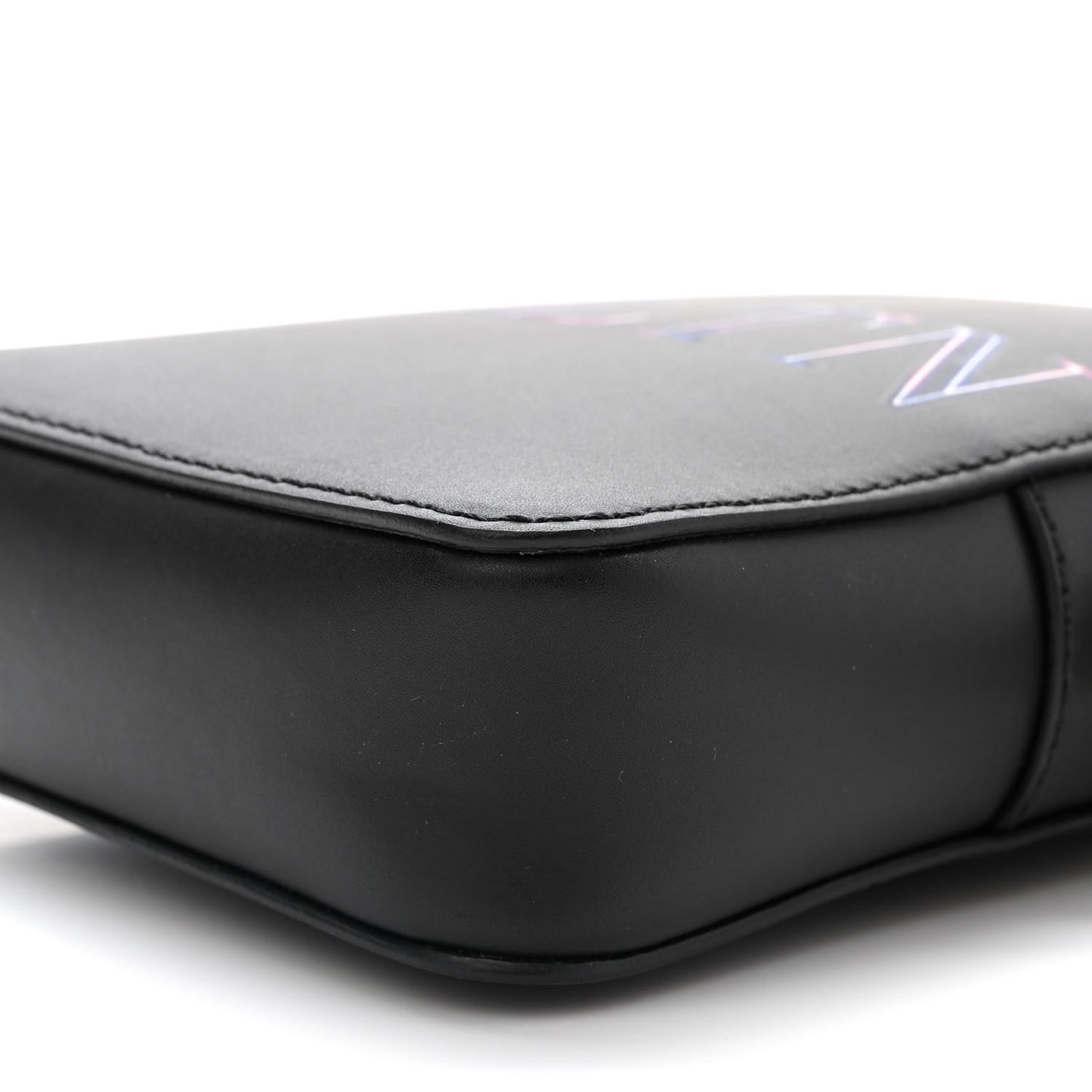 Calfskin VLTN Neon Messenger Bag Black