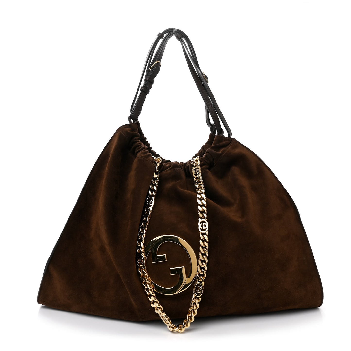 Suede Large Blondie Tote Brown