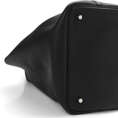 Hermes Taurillon Clemence Matte Alligator Picotin Lock Touch 22 MM Black 9 of 10