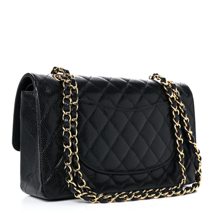Chanel Caviar Quilted Medium Double Flap Black 3 of 10