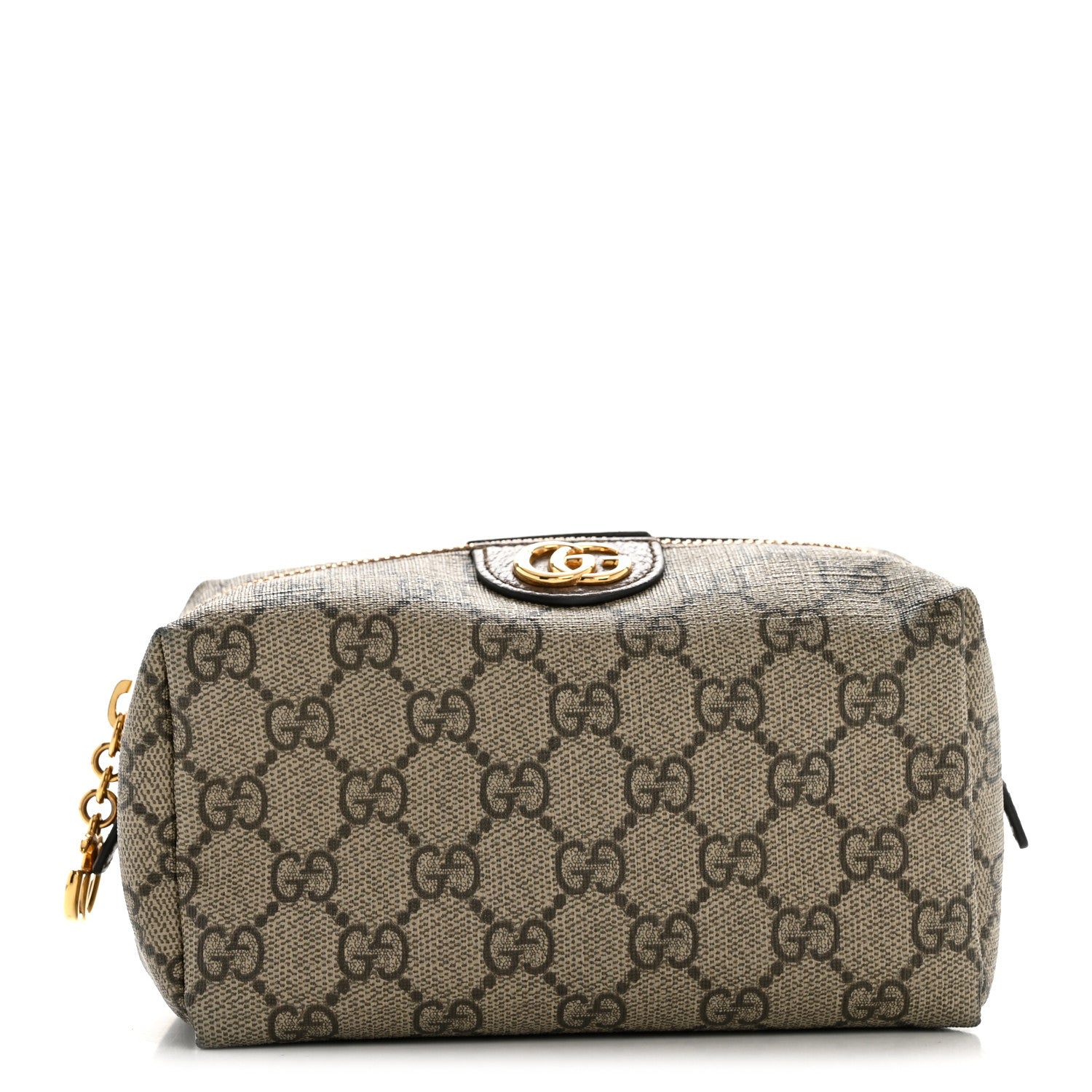 Gucci Soft GG Supreme Monogram Calfskin Medium Ophidia Cosmetic Case Beige Ebony New Acero 1 of 9