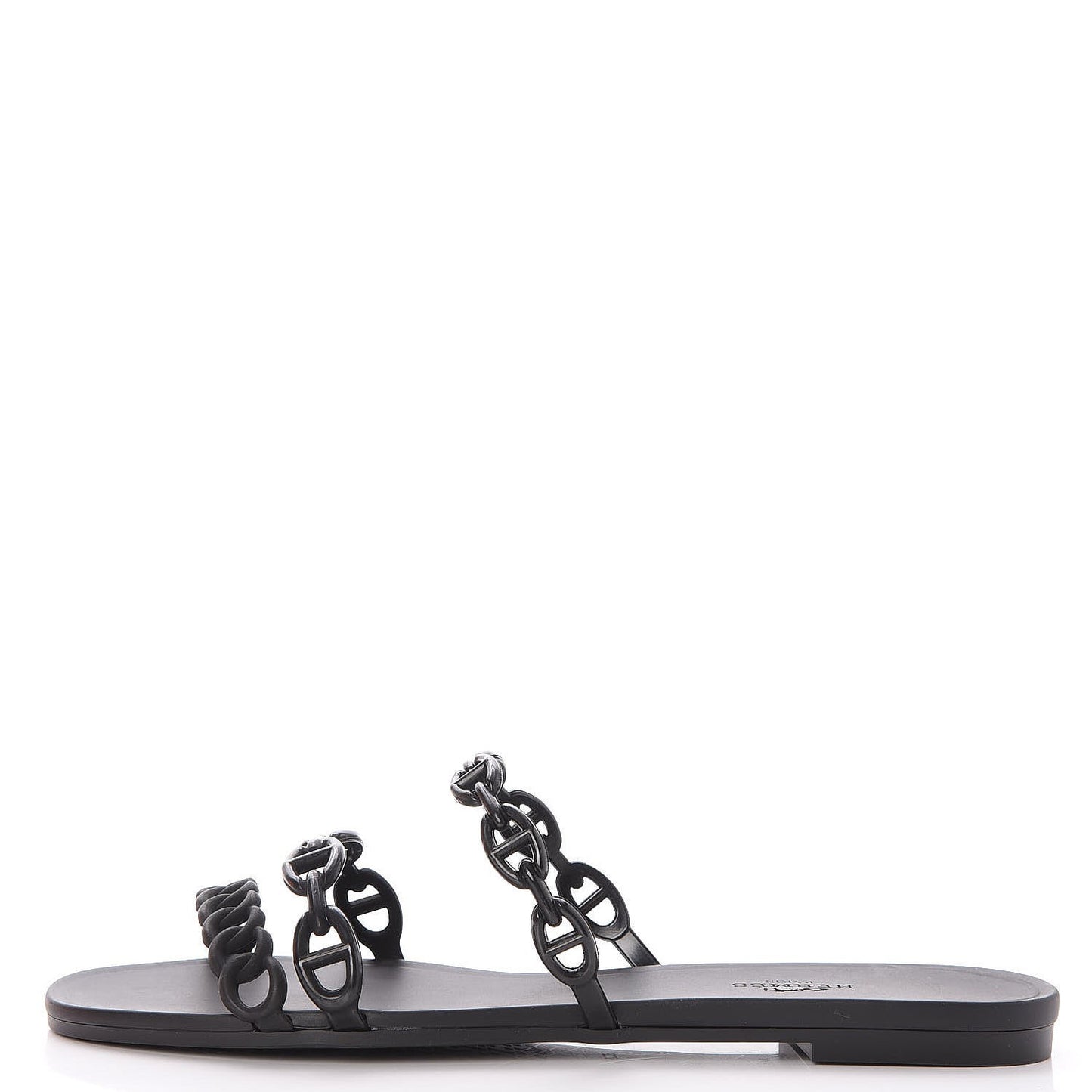 Rubber Chaine d'Ancre Rivage Sandals 38 Black