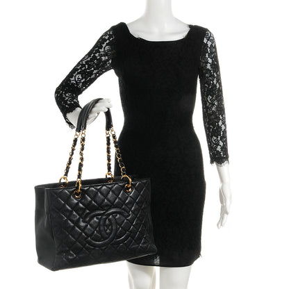 Chanel Caviar Grand Shopping Tote GST Black 2 of 7
