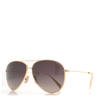 Celine Aviator Sunglasses CL 40062U Gold 1 of 9