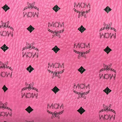 MCM Visetos Medium Reversible Liz Shopper Tote Pink 6 of 25