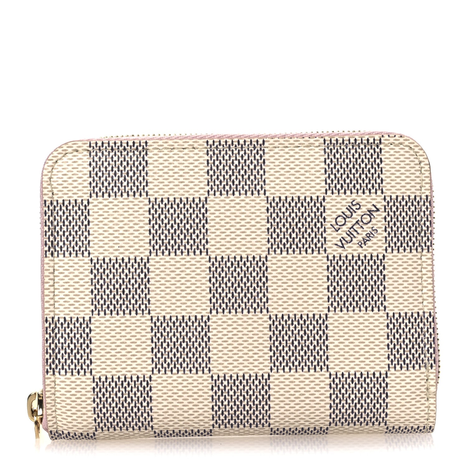 Louis Vuitton Damier Azur Zippy Coin Purse Rose Ballerine 1 of 7