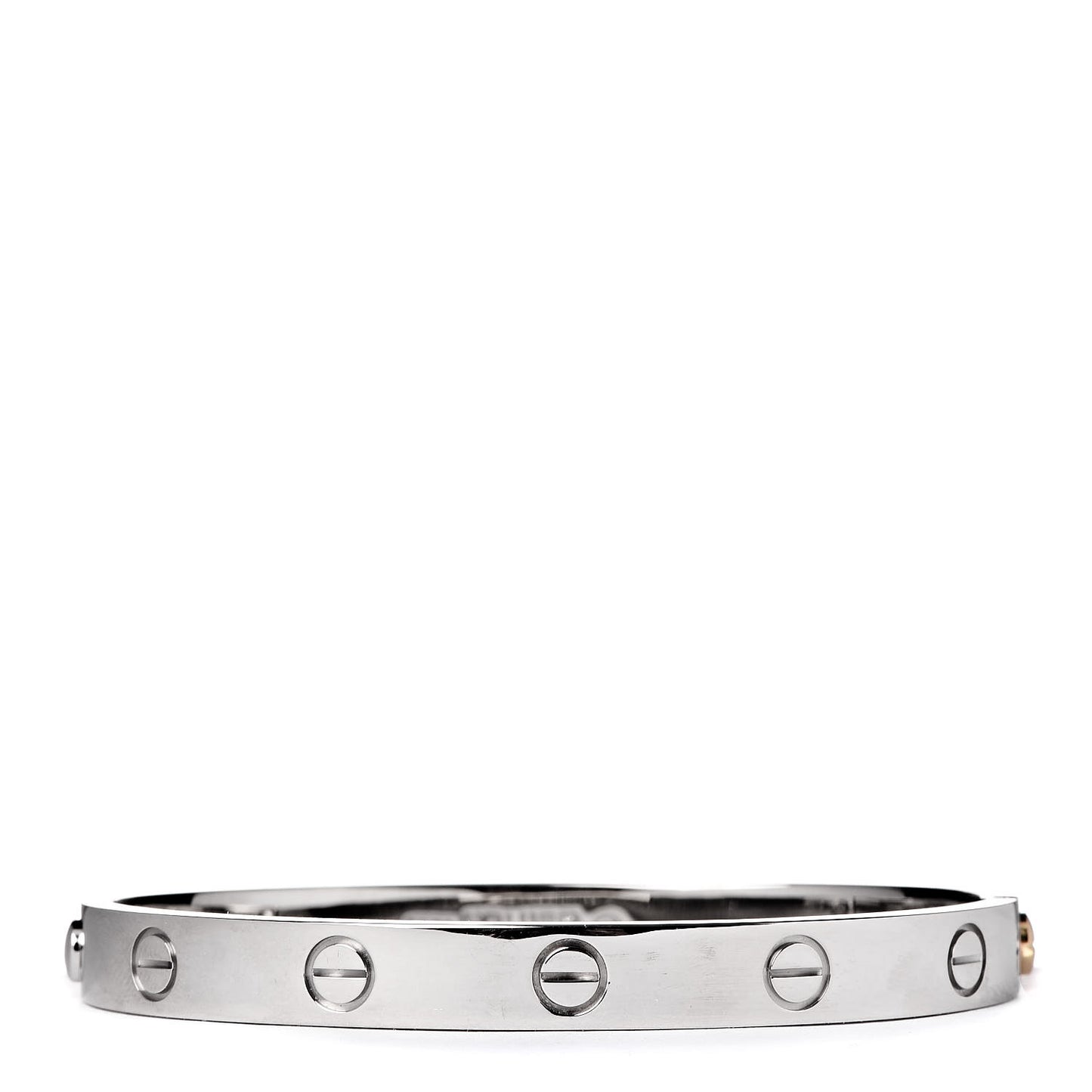 18K White Gold LOVE Bracelet 16