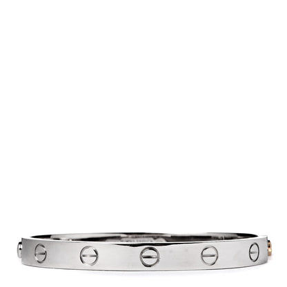 Cartier 18K White Gold LOVE Bracelet 16 1 of 7