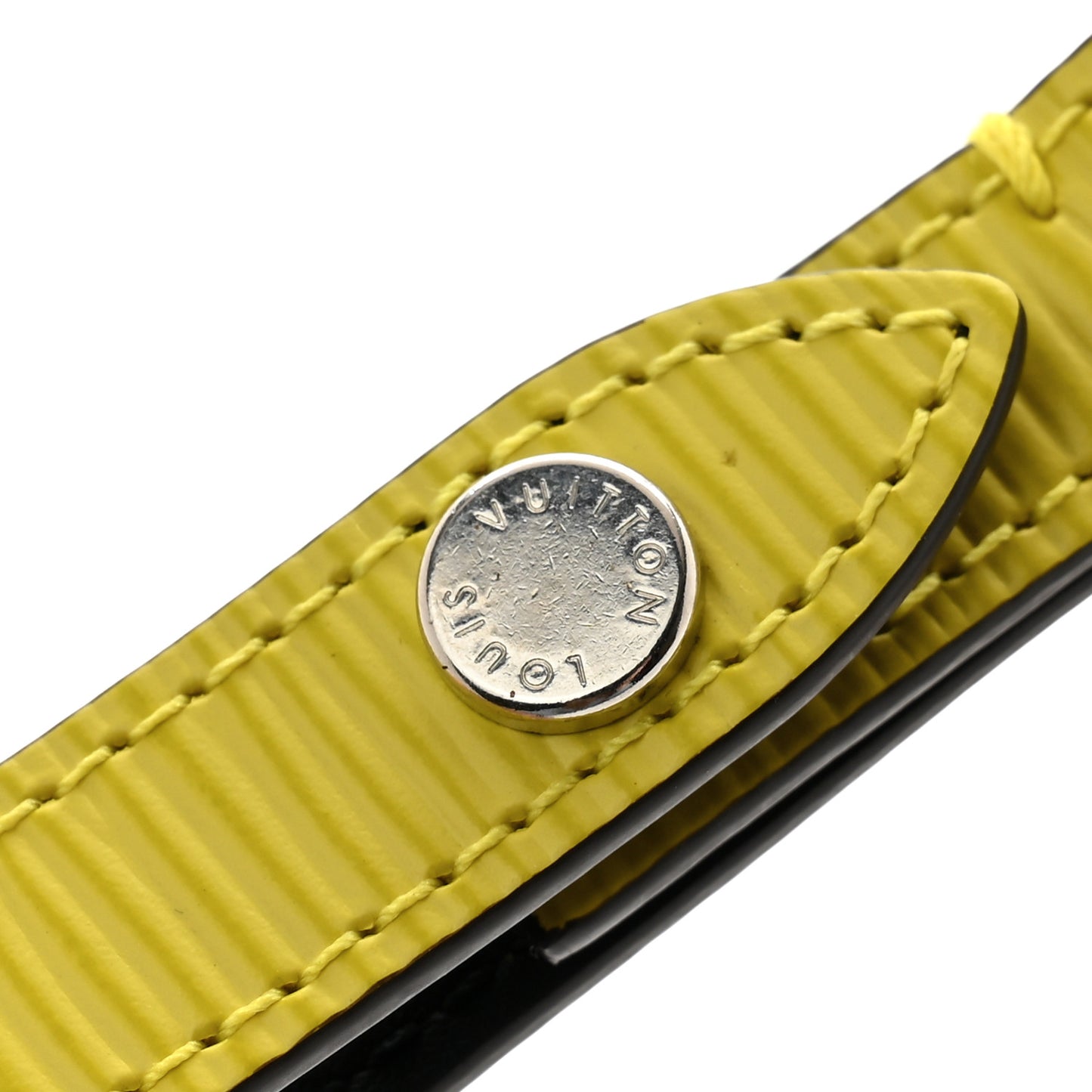 Damier Graphite Epi Tab Belt Key Holder Citron