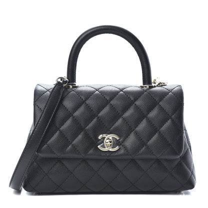 Chanel Caviar Quilted Mini Coco Handle Flap Black 1 of 28