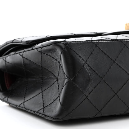 Chanel Aged Calfskin Quilted 2.55 Reissue 225 Flap Black 9 of 12