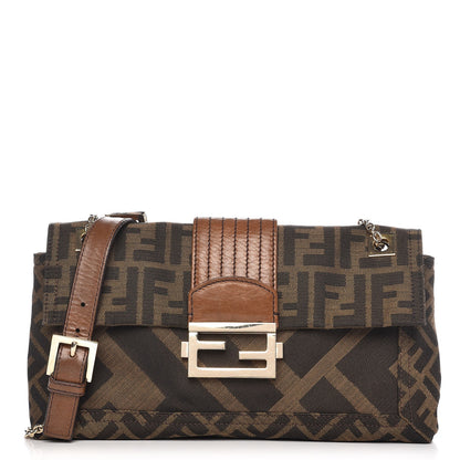 Fendi Zucca Maxi Baguette Bag Tobacco 1 of 8