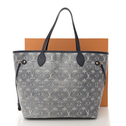 Louis Vuitton Monoglam Neverfull MM Blue 12 of 12