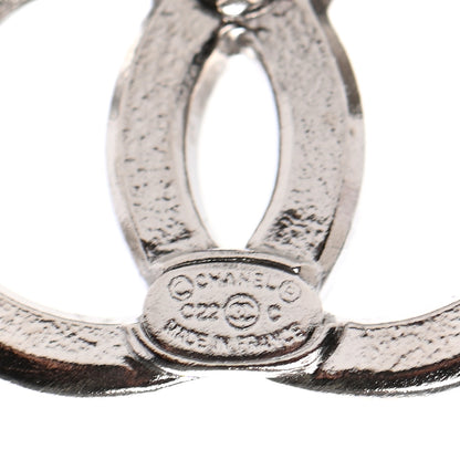 Chanel Crystal CC Earrings Silver 4 of 4