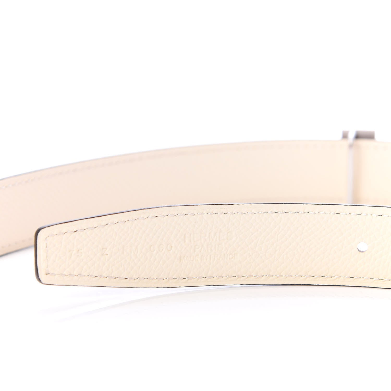 Hermes Swift Epsom 24mm H Belt 75 Nata Gold 3 of 3