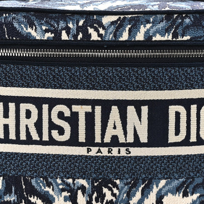 Christian Dior Canvas Embroidered Palm Tree Diortravel Vanity Case Blue Multicolor 7 of 9