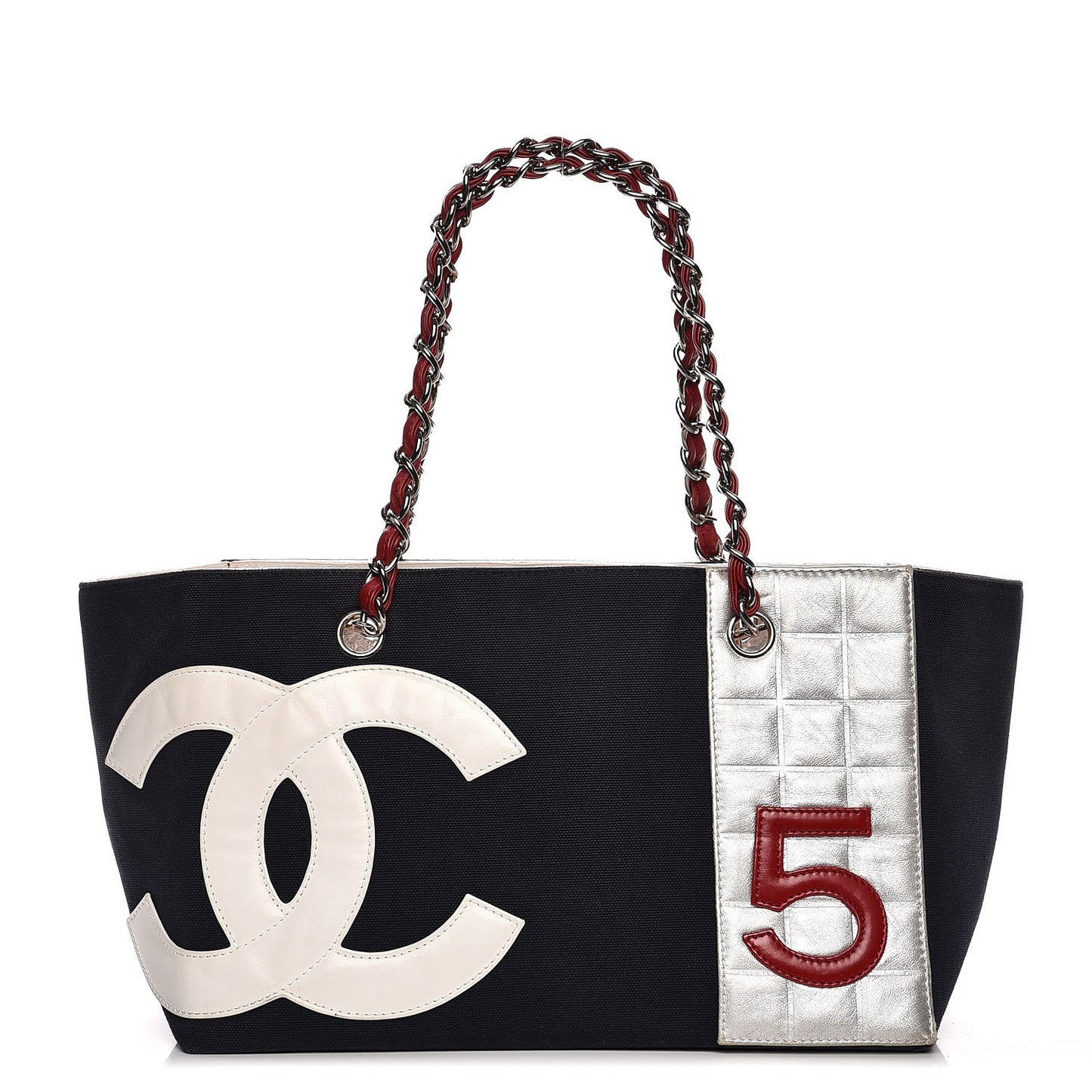 Canvas Foil Quilted N°5 Shopping Tote