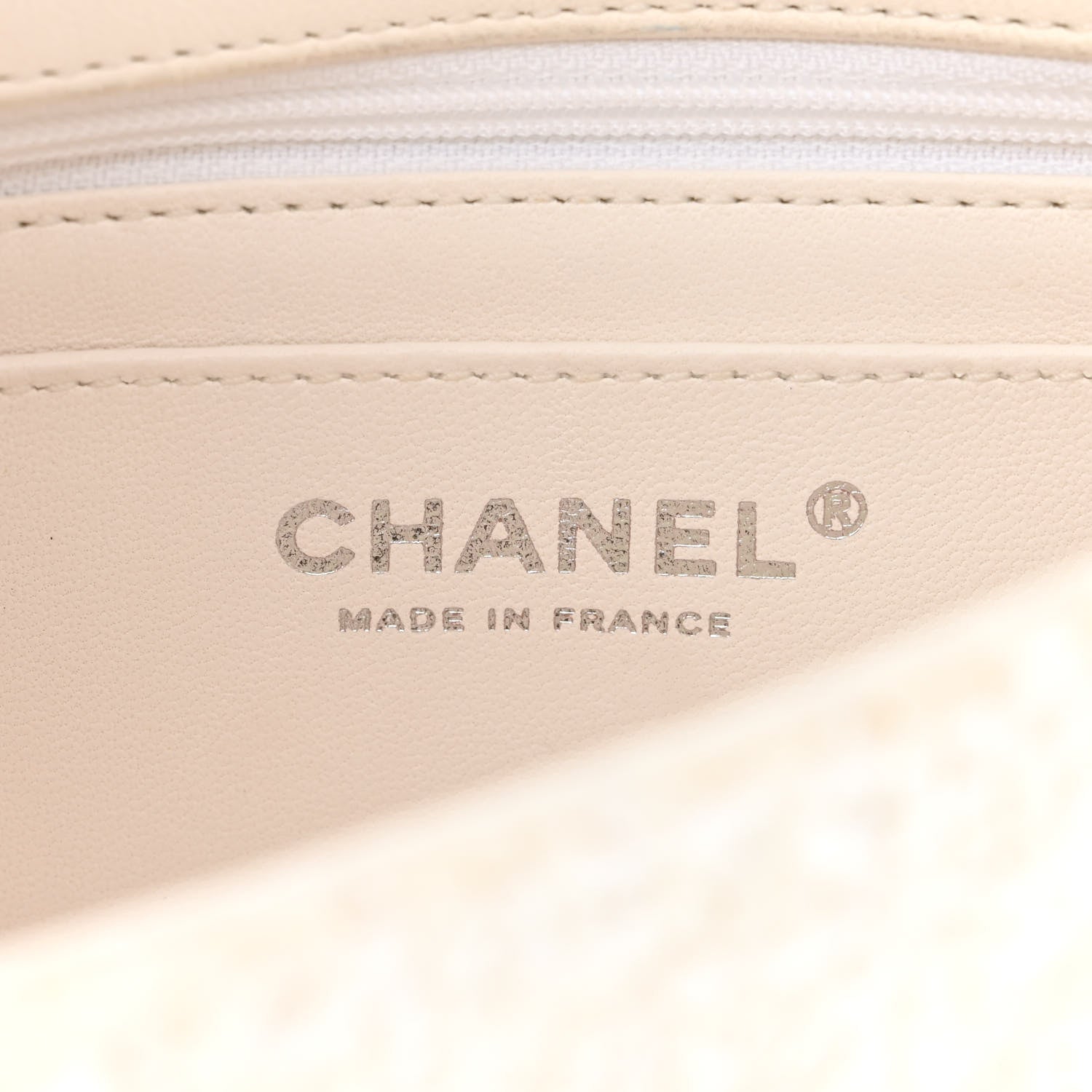 Chanel Tweed Quilted Mini Side Pearl Flap Bag Ecru White 6 of 12