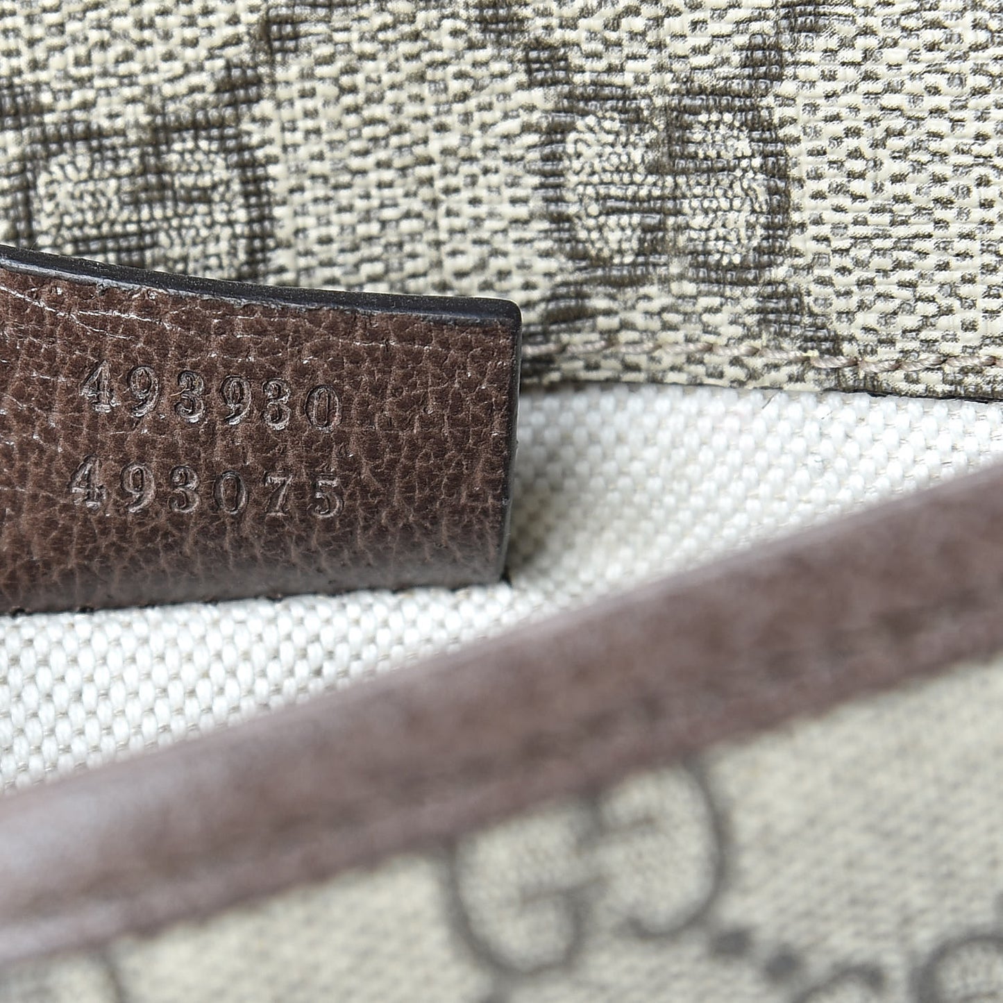 GG Supreme Monogram Neo Vintage Web Belt Bag Brown
