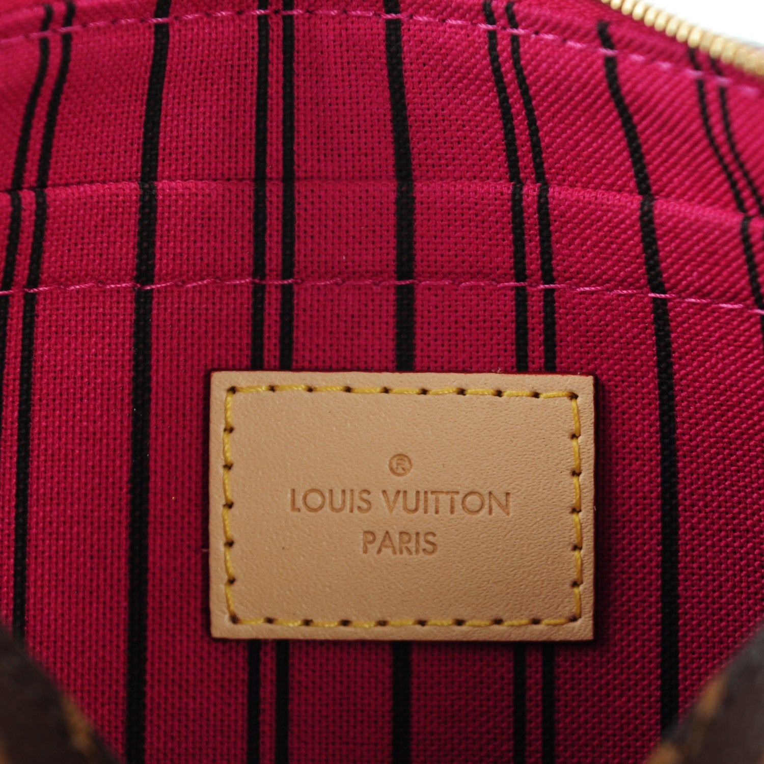 Louis Vuitton Monogram Neverfull MM GM Pochette Pivoine 6 of 8