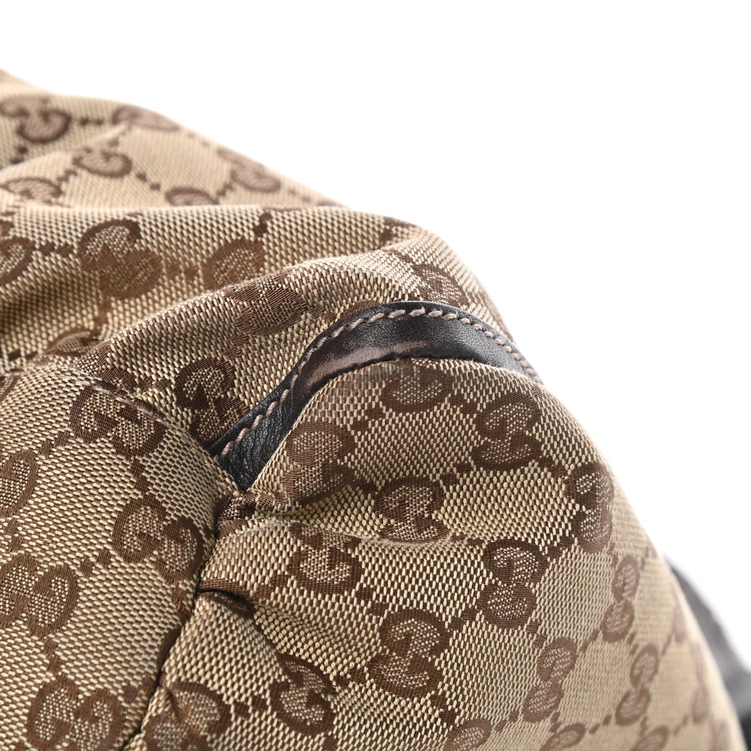 Gucci Monogram Large D Gold Hobo Dark Brown 10 of 21