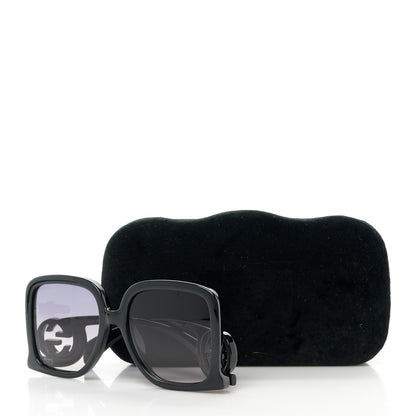 Gucci Acetate Rectangle Frame Sunglasses GG1326S Black 8 of 8