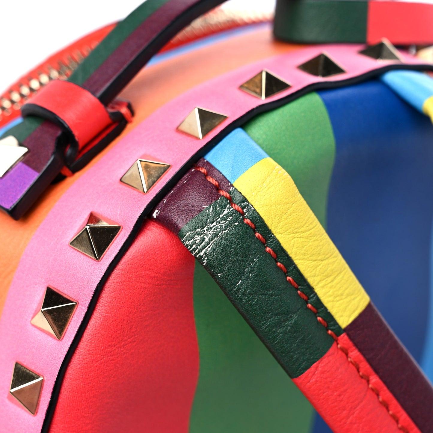 Calfskin 1973 Mini Rockstud Backpack Multicolor