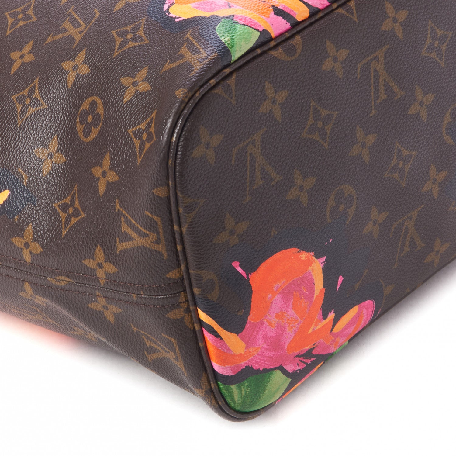 Louis Vuitton Monogram Roses Neverfull MM 6 of 9