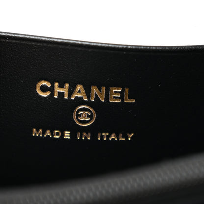 Chanel Caviar Timeless CC Zip Around Coin Purse Black 6 of 7