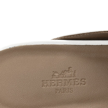 Hermes Calfskin Oz Mules 39.5 White 8 of 12