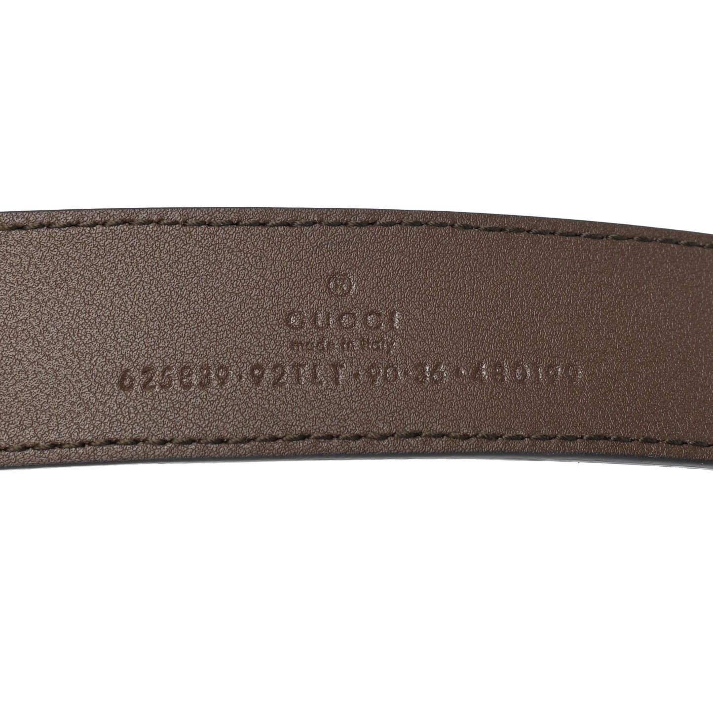 GG Supreme Monogram Matte Plutone Calfskin Double G 30mm Belt 90 36 Beige Ebony New Acero