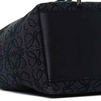 Loewe Jacquard Anagram Calfskin Small Cubi Bag Anthracite Black 8 of 9