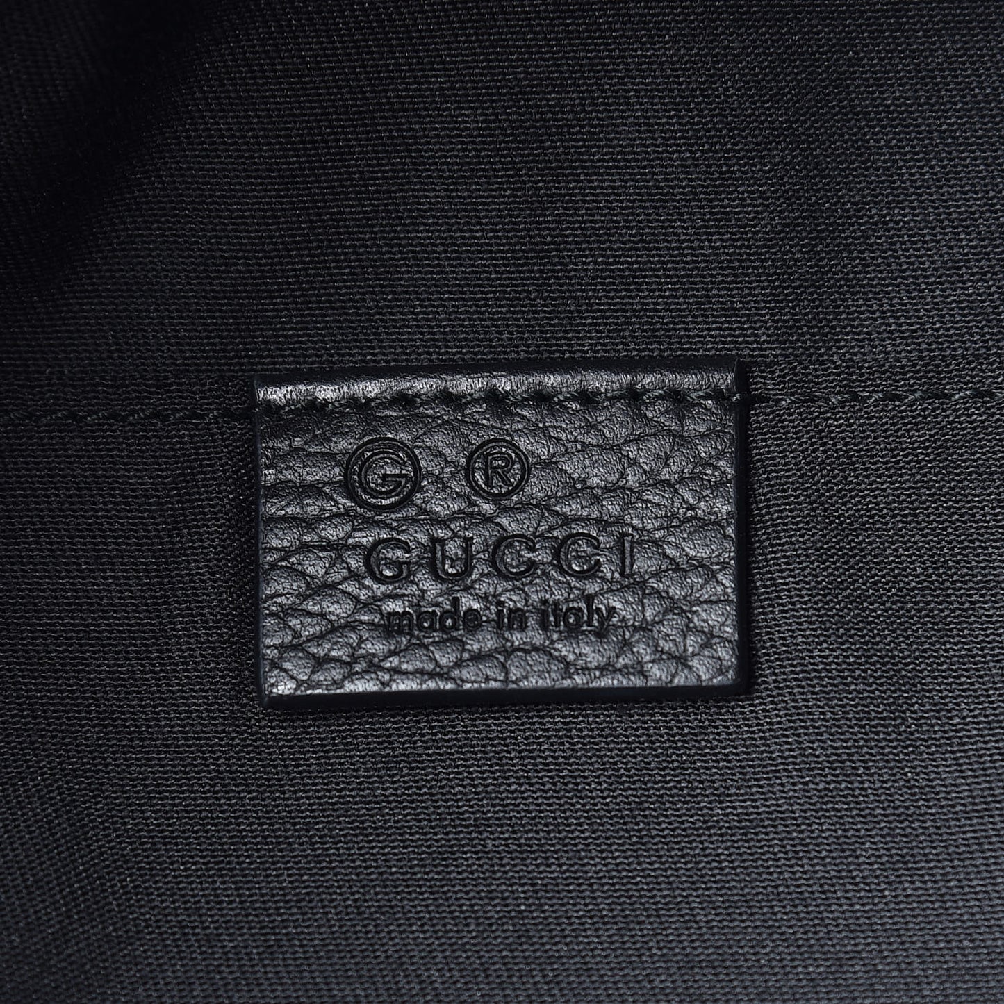 Nylon Monogram Fanny Pack Belt Bag Black