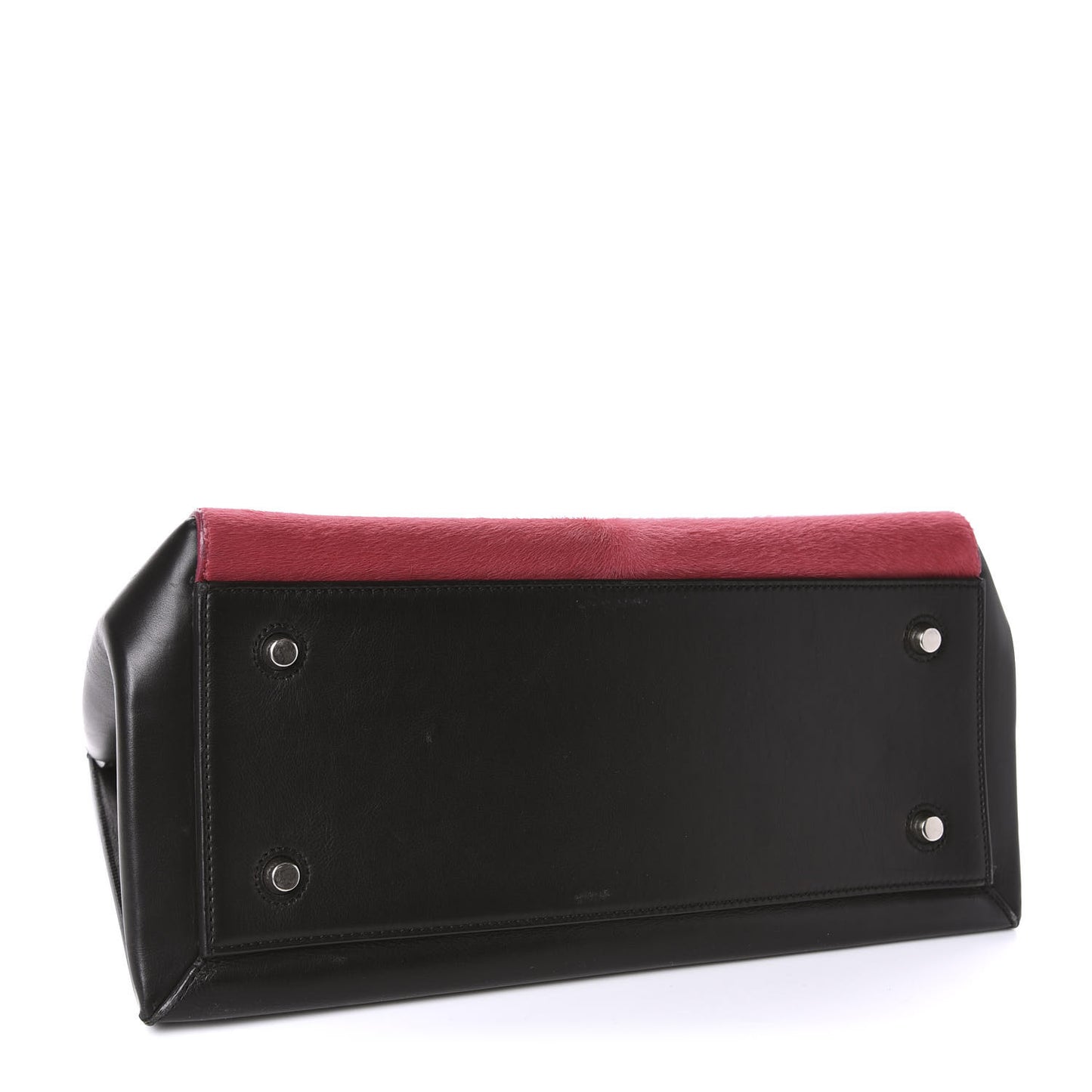Pony Hair Medium Edge Shoulder Bag Pink