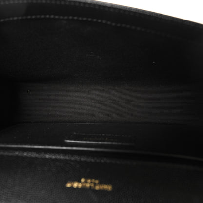 Saint Laurent Grain De Poudre Medium Classic Monogram Kate Satchel Black 5 of 12